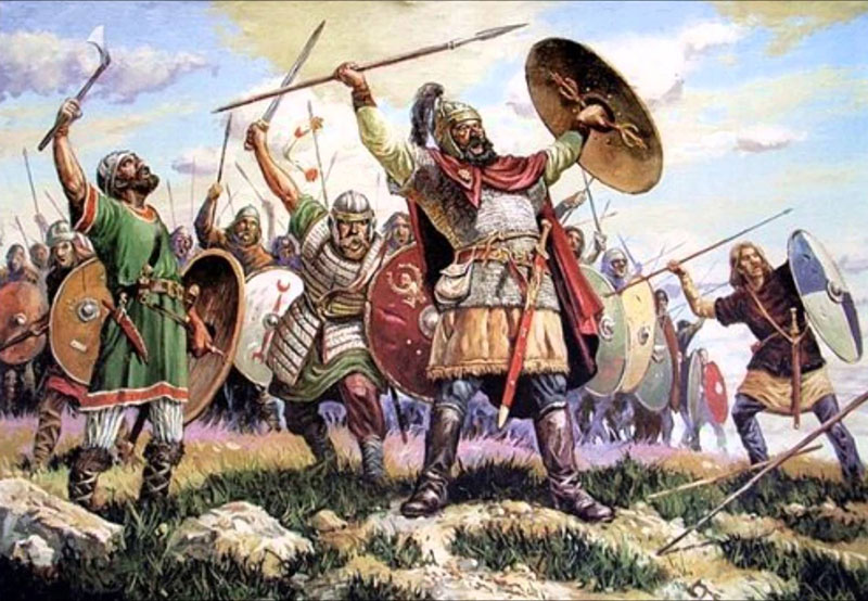 Tuy nhiên, qua thời gian, từ này đã trở nên gắn liền với hình ảnh của những người man rợ, thiếu văn minh và hung bạo. Điều này phần lớn là do cách mà người La Mã mô tả các cuộc xâm lược của các bộ tộc German và các dân tộc khác. (Ảnh: Pinterest)