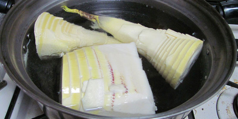 Khi măng nguội, bạn lột vỏ măng rồi xả lại vài lần bằng nước sạch. Lúc này, măng sẽ không còn vị đắng và bạn có thể chế biến món măng yêu thích của mình rồi. Ảnh: tgdd.