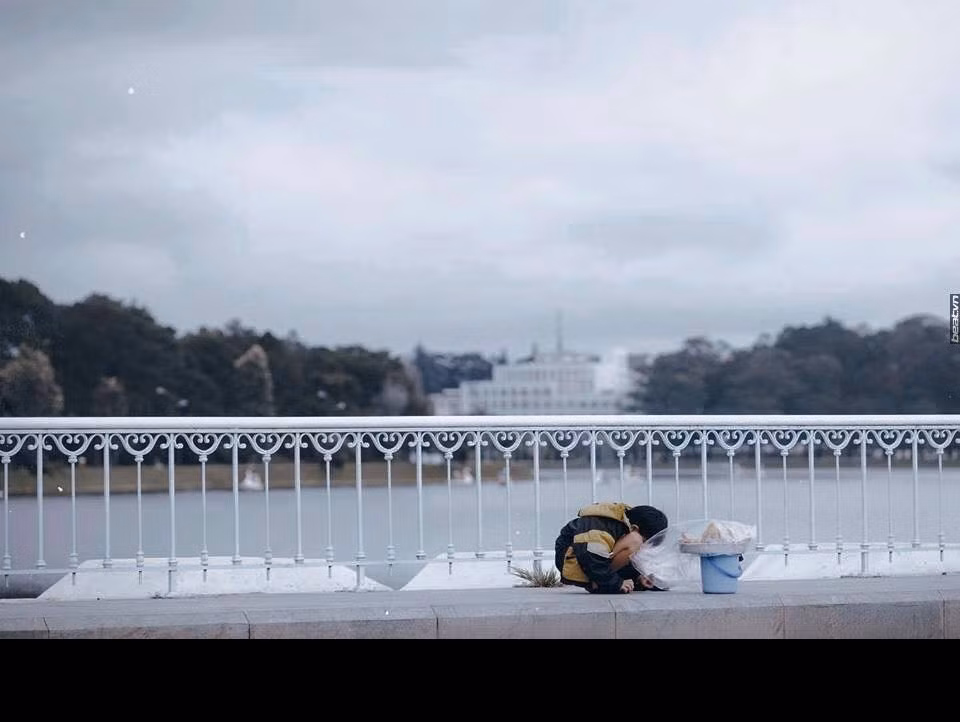 Bộ ảnh nói về mảnh đời khốn khổ của một cậu bé Đà Lạt, vất vả mưu sinh bằng nghề bán hàng rong trên phố cũng được nhiều fanpage chia sẻ trong ngày hôm nay. Bộ ảnh được thực hiện bởi nhiếp ảnh gia trẻ Lê Quang Long, với mục đích cho người xem thấy được sự đối lập giữa những mảnh đời khác nhau trong xã hội ngày nay. Ảnh: Lê Quang Long.