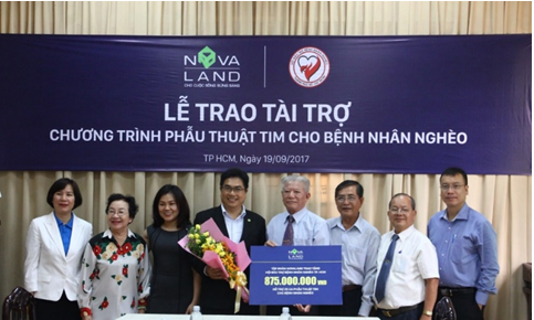 Novaland hỗ trợ phẫu thuật tim miễn phí thông qua Hội Bảo trợ bệnh nhân nghèo TP.HCM