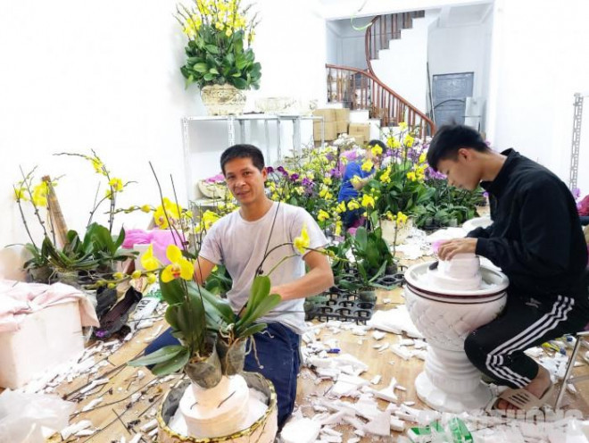 Ghep lan ho diep thue ngay Tet kiem dam chuc trieu de nhu choi