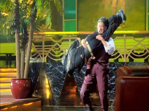 Chân Tử Đan không đóng thế nhưng Hồng Kim Bảo phải sử dụng thế thân.