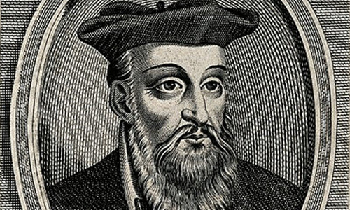Nhà tiên tri nổi tiếng thế giới Michel de Nostradamus đã có nhiều tiên đoán chuẩn xác về vận mệnh thế giới cũng như cái chết của bản thân. Lời trăn trối trước khi qua đời của Nostradamus là: "Mọi người sẽ không nhìn thấy tôi còn sống lúc bình minh". Quả thật, Nostradamus qua đời chuẩn xác như lời tiên tri về bản thân.