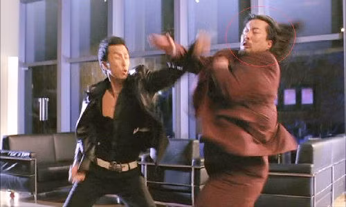 Hồng Kim Bảo nhờ đóng thế khi đấu với Chân Tử Đan.