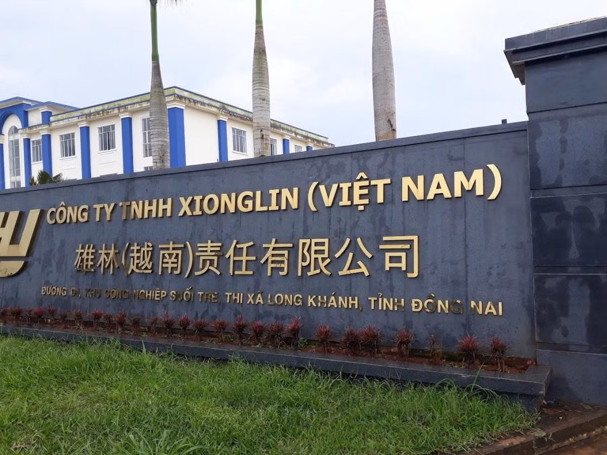 Công ty Xiong Lin hoạt động nhưng chưa được cấp Giấy phép môi trường Cong ty Xiong Lin hoat dong nhung chua duoc cap Giay phep moi truong