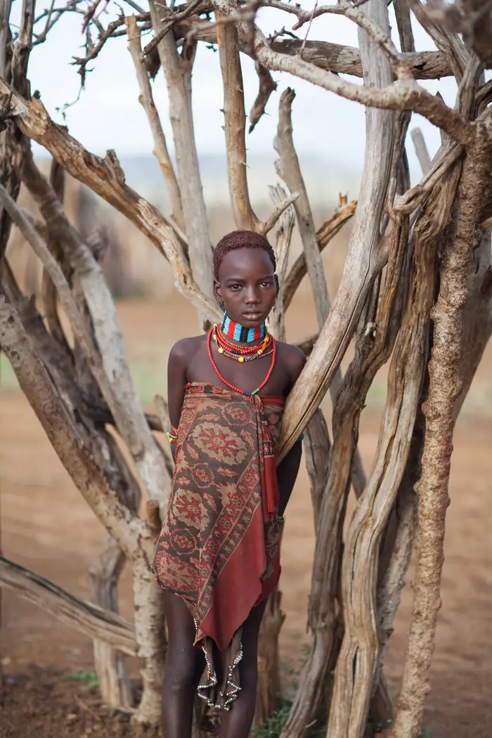 Một người phụ nữ ở Ethiopia.