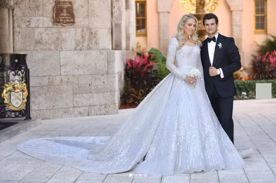 Tiffany kết hôn với doanh nhân Michael Boulos trong đám cưới được tổ chức tại Mar-a-Lago vào tháng 11/2022. Ảnh: Instagram.
