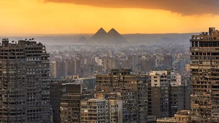Bức ảnh chụp tại thủ đô Cairo, Ai Cập.