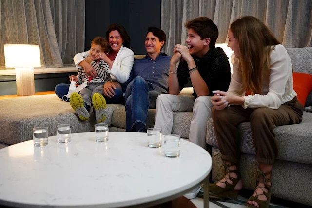Thủ tướng Justin Trudeau có ba người con chung với người vợ cũ Sophie Grégoire, trong đó Xavier là con cả. Ảnh: Getty.