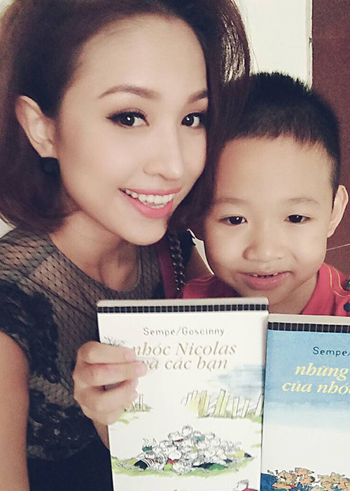 Được biết, kể từ sau khi ly hôn, Thanh Vân Hugo đã một mình nuôi con. (Ảnh: Facebook nhân vật) 