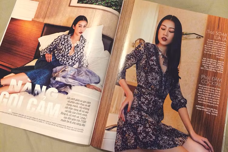 Chân dài bước ra từ cuộc thi Vietnam’s Next Top Model cũng là gương mặt quen thuộc trên các tạp chí thời trang. (Ảnh: Facebook nhân vật) 