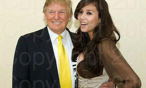 Vo Hoang Yen khoe anh chup cung Tong thong dac cu Donald Trump
