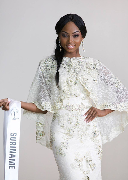 Đại diện cho nhan sắc Suriname, Jaleesa Pigot là một trong những người đẹp da màu nổi bật nhất tại cuộc thi. (Ảnh: Hoa hậu Siêu quốc gia) 