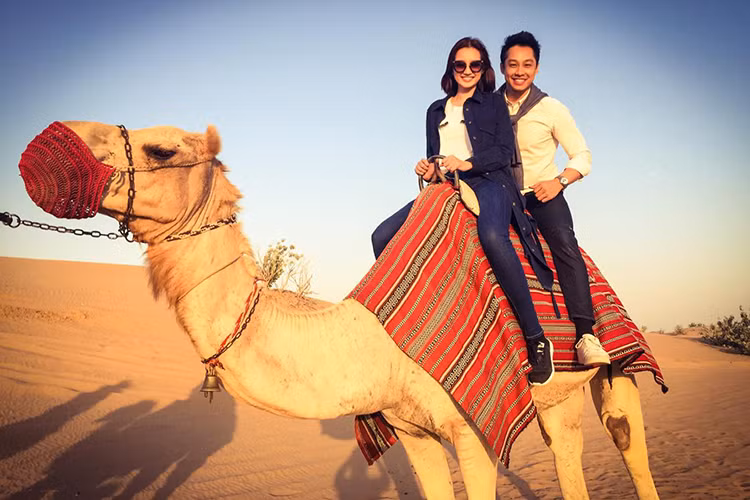 Trúc Diễm cùng ông xã Việt kiều điển trai từng du lịch Dubai, Hong Kong, Nhật Bản, Pháp, Italy... (Ảnh: Facebook nhân vật)