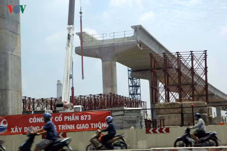 Đoạn metro tại quận Thủ Đức.