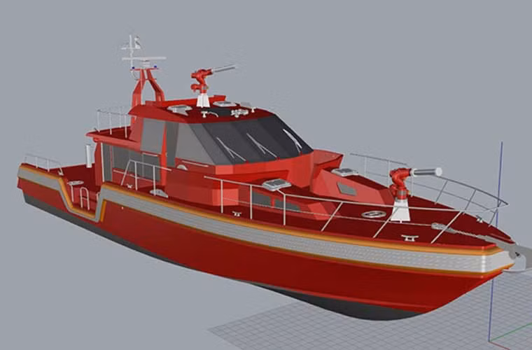 Thiết kế gốc của Metal Shark Defiant 75 không có vũ khí sát thương mà chỉ được trang bị các súng phun nước