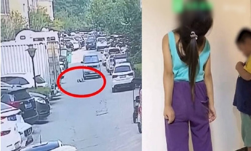 Con bi o to dam, cha me lam dieu ai cung choang