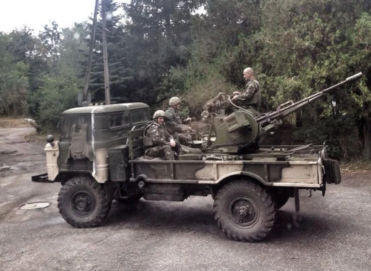 Thiết kế hai nòng cho phép ZU-23-2 bao phủ hỏa lực trên một vùng trời rộng lớn, tiêu diệt được cả những mục tiêu nhỏ như UAV Lancet. Ảnh: reddit.com.