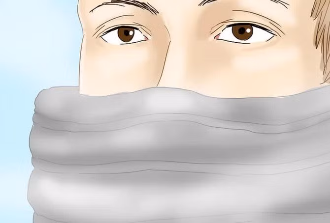 Luôn giữ ấm cho mũi khi đi ra ngoài trời lạnh vì đây là bộ phận dễ bị tiếp xúc với không khí lạnh.