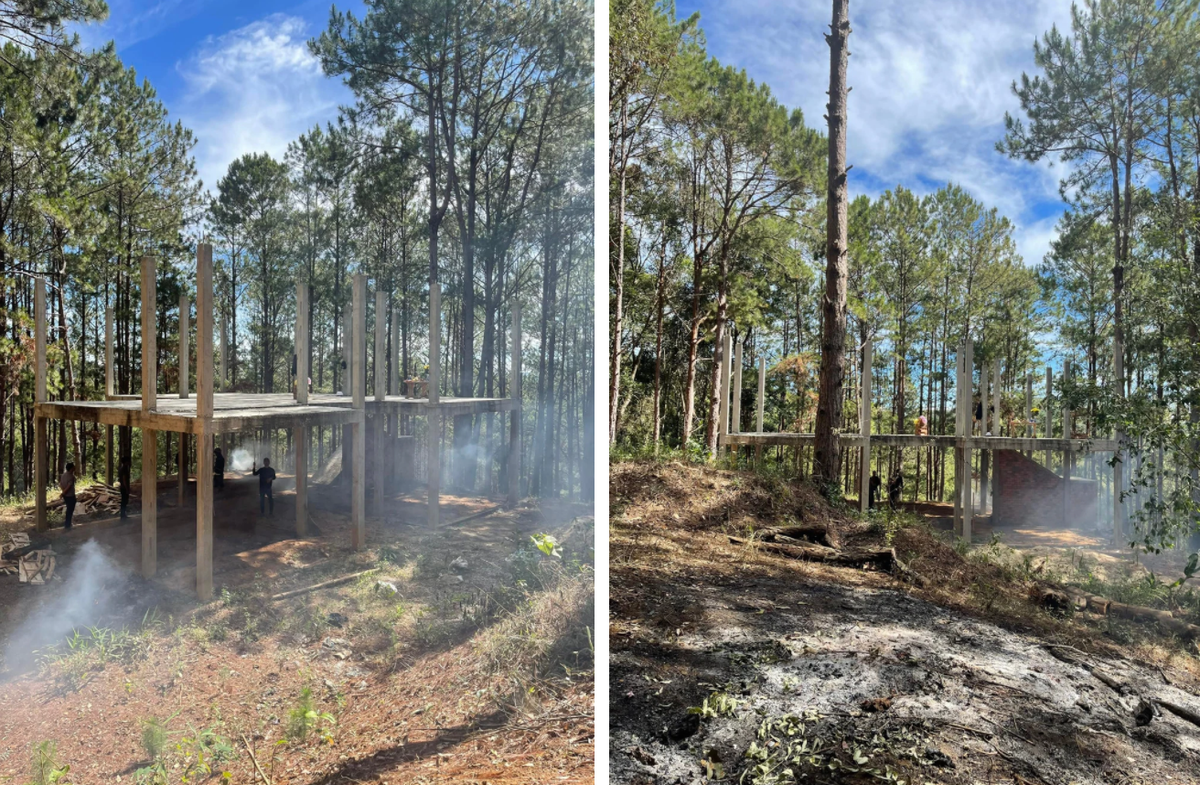 Theo đó, căn biệt thự sẽ được xây dựng giữa đồi thông, là chốn đi về để thỉnh thoảng gia đình Đoàn Di Băng về nghỉ ngơi, thư giãn.