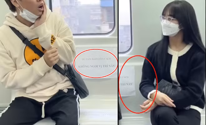 Sau đó không lâu, cô nàng tiếp tục thực hiện clip ngắn khi đi tàu điện Cát Linh - Hà Đông (Hà Nội) và bị chỉ trích.