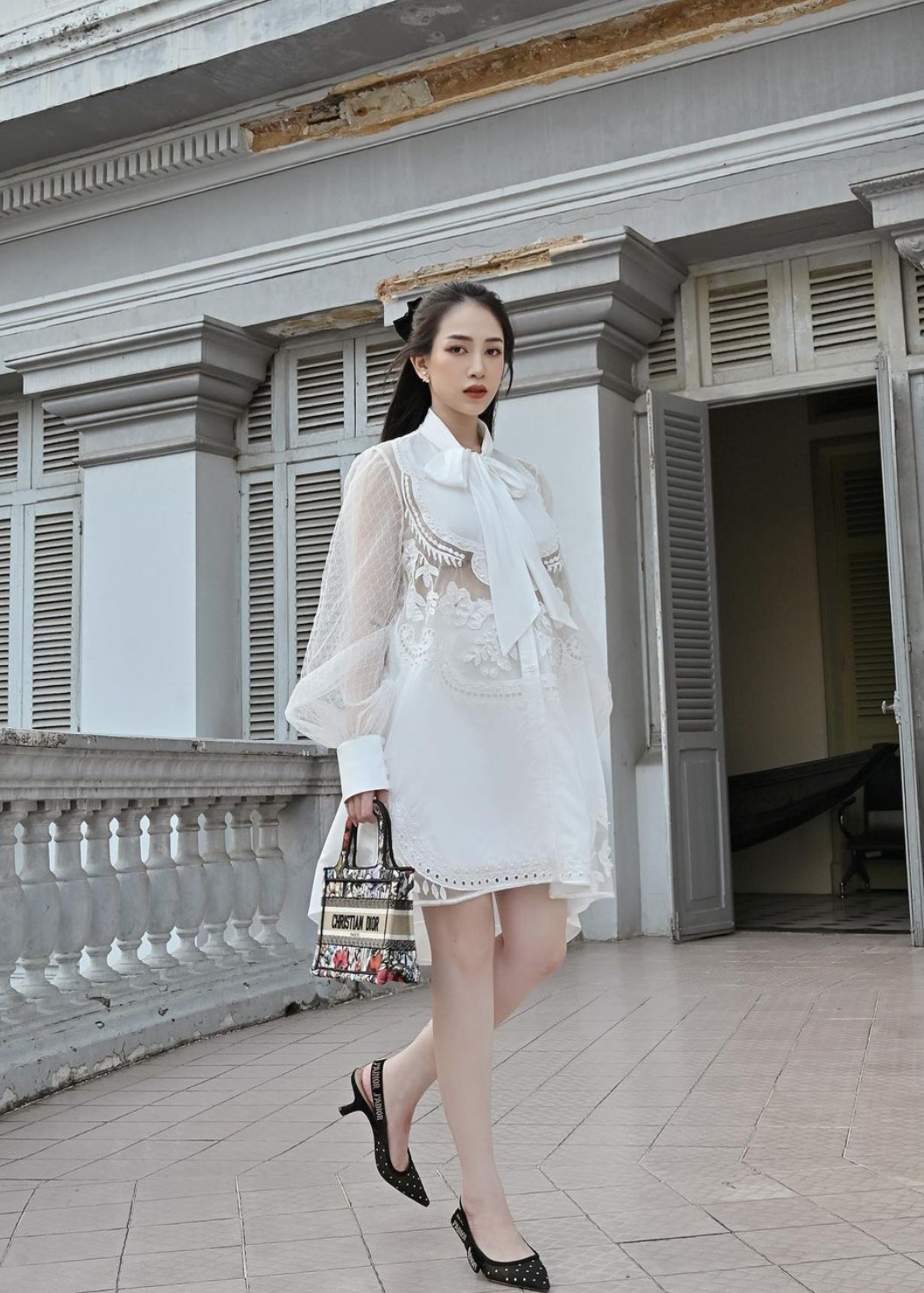 Có thể thấy vòng 2 của Joyce Phạm đã khá lớn, nhiều người dự đoán cô đang ở những tháng cuối của thai kỳ.