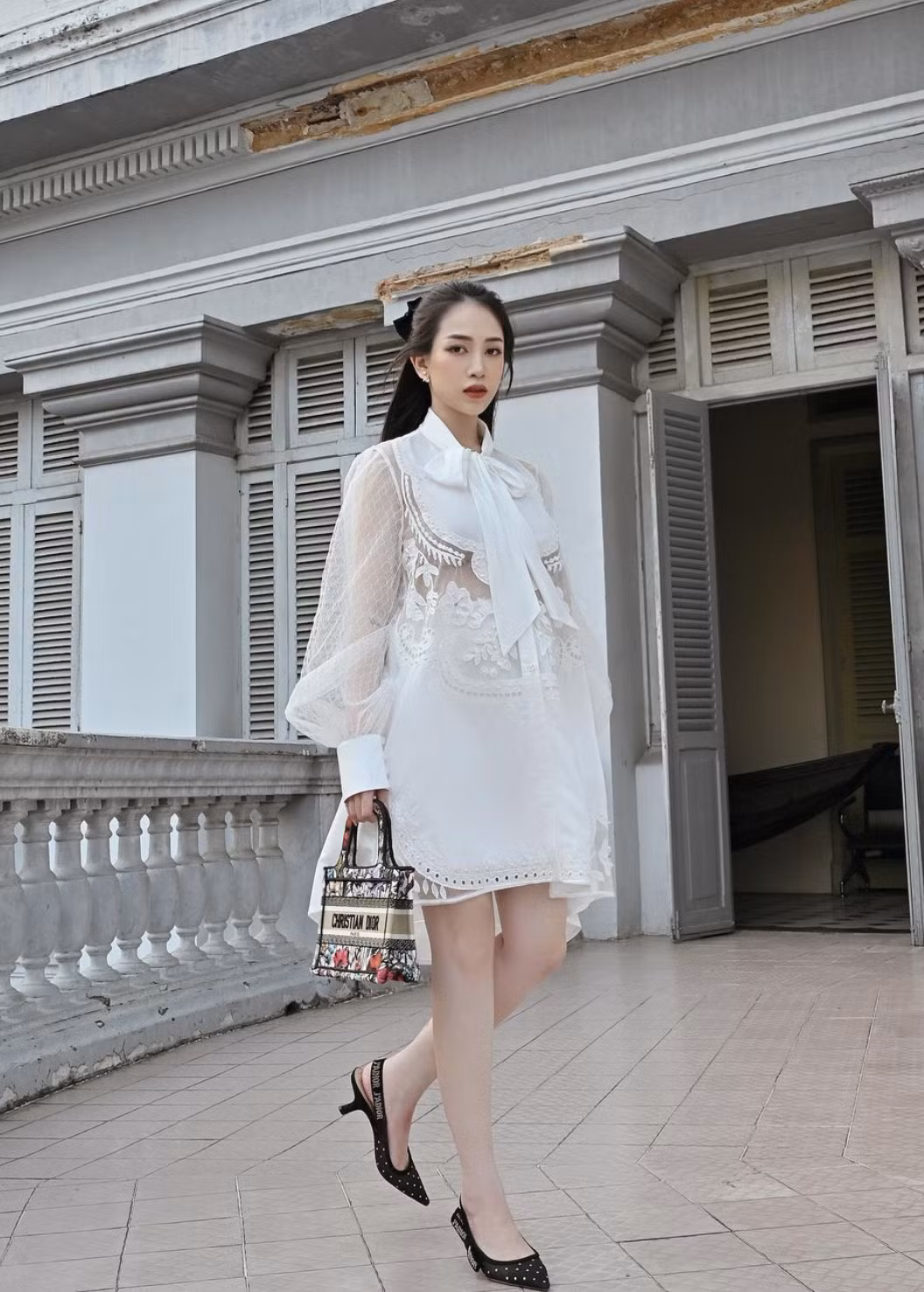 Có thể thấy vòng 2 của Joyce Phạm đã khá lớn, nhiều người dự đoán cô đang ở những tháng cuối của thai kỳ.