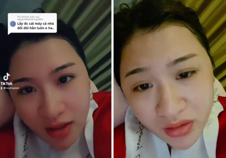 Bên cạnh những lời chúc mừng, một vài netizen "cà khịa" Kim Thủy rằng: "Lấy được cái máy (ám chỉ khả năng kiếm tiền - PV) cả nhà đổi đời hẳn em ha".