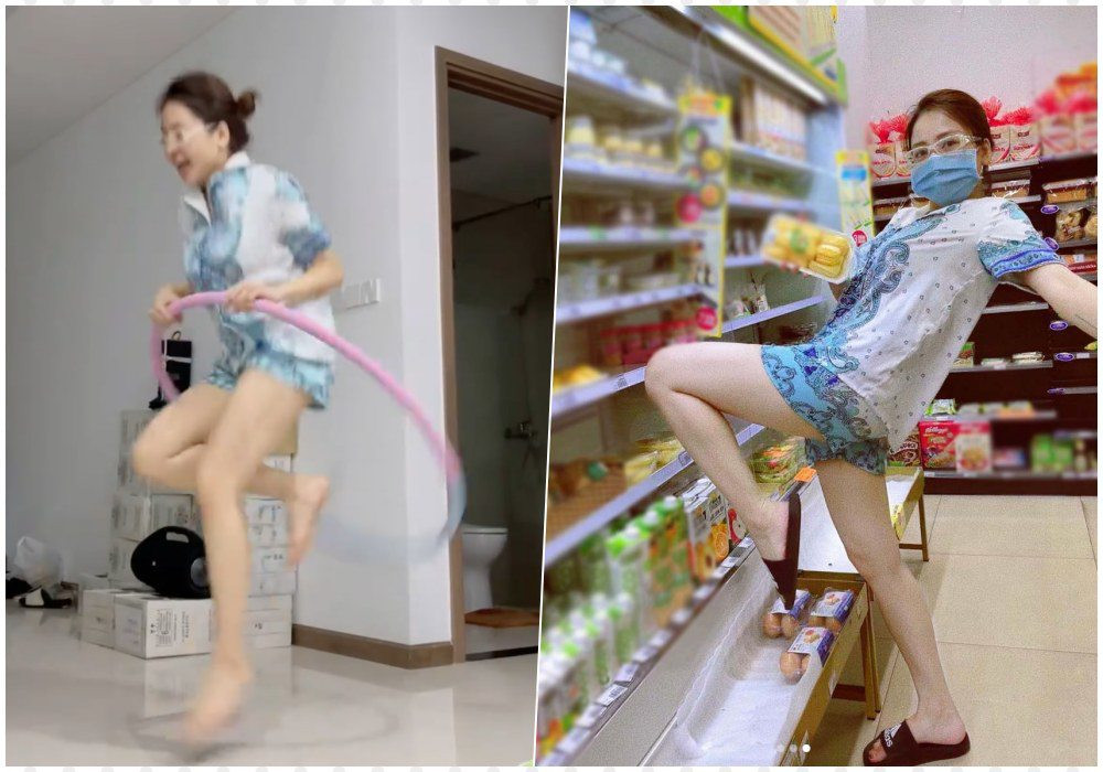 Tuy nhiên với bản tính hồn nhiên, đây có lẽ chỉ là hành động muốn truyền niềm vui đến cho mọi người của cô nàng này mà thôi. Ảnh: Tổng hợp