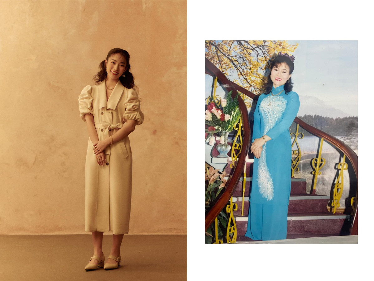 Cô nàng đã có những chia sẻ xúc động và tái hiện bộ ảnh ý nghĩa về mẹ khi còn trẻ.