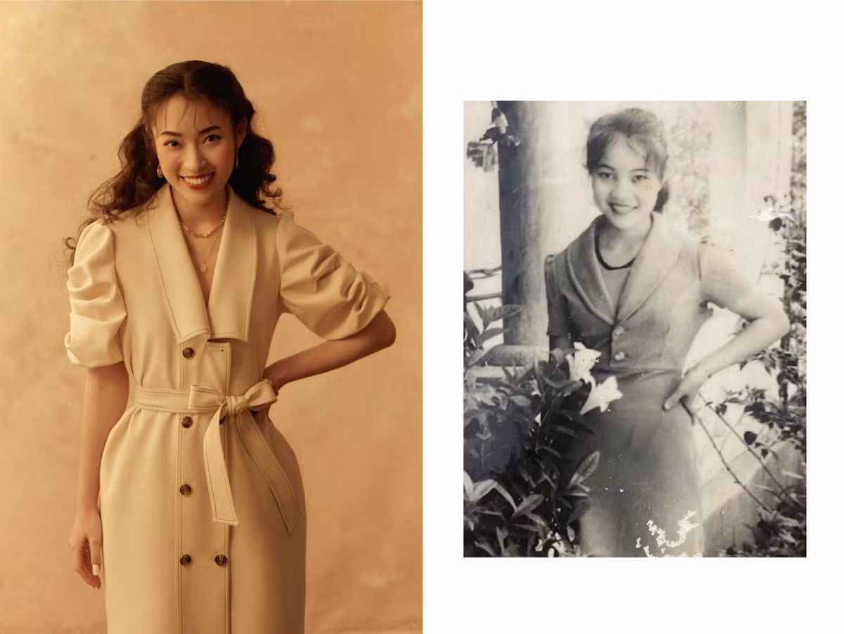 Mới đây, nhân ngày đặc biệt hot girl Khánh Vy đã thực hiện bộ ảnh cosplay mẹ, hiện lại hình ảnh của chính mẹ mình nhiều năm trở về trước thông qua những bức hình không thể xúc động hơn.