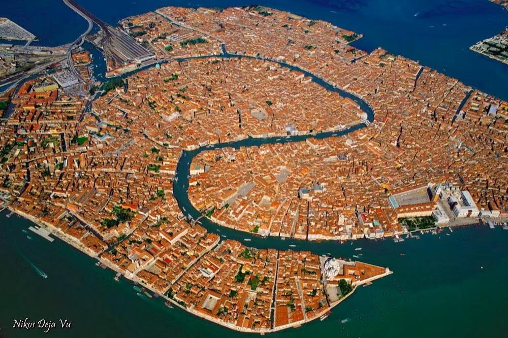 Thành phố Venice, di sản thế giới nổi tiếng của Italia.