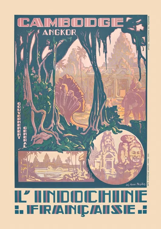 Một hình ảnh quen thuộc khác của Campuchia: Ngôi đền Bayon cổ kính.