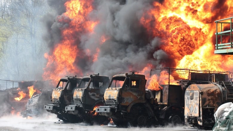 Trong những ngày đầu của chiến dịch, Quân đội Nga dẫn đầu ở khu vực Korenevo, sau đó tấn công nhiều điểm dọc biên giới giữa tỉnh Kursk của Nga và tỉnh Sumy của Ukraine, tạo thành một thế áp đảo toàn diện đối với Quân đội Ukraine. Ảnh: AP.