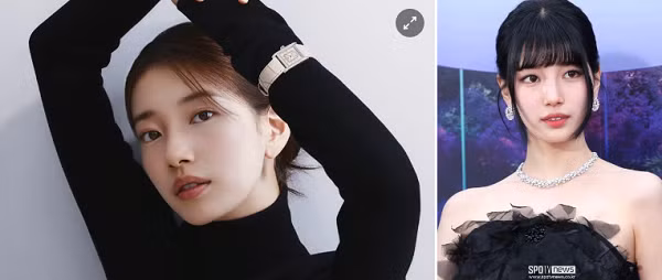 Vừa qua, Suzy gây sốt với Doona!. Kiểu tóc hime Suzy để trong phim lẫn phong cách thời trang của cô sau đó trở thành trào lưu trên mạng xã hội và được rất nhiều cô gái ưa chuộng. Phim kể về Lee Doona - nữ thần tượng nổi tiếng trong nhóm nhạc đình đám đột ngột giải nghệ và trở về sinh sống tại một thị trấn. Tại đây, cô bắt gặp sinh viên đại học bình thường Lee Won Joon (do Yang Se Jong thể hiện). Nhan sắc rực rỡ, vừa quyến rũ vừa ngọt ngào của Suzy trong phim liên tục trở thành chủ đề bàn tán ở mạng xã hội Hàn Quốc lẫn nhiều quốc gia khác. Nhờ nhan sắc nổi trội, từ lâu Suzy được mệnh danh “tình đầu quốc dân”. Trở lại cuộc bình chọn, Suzy giữ hạng 8 với 10.527 phiếu bầu. Ảnh: Cosmopolitan Korea, Spotv News.