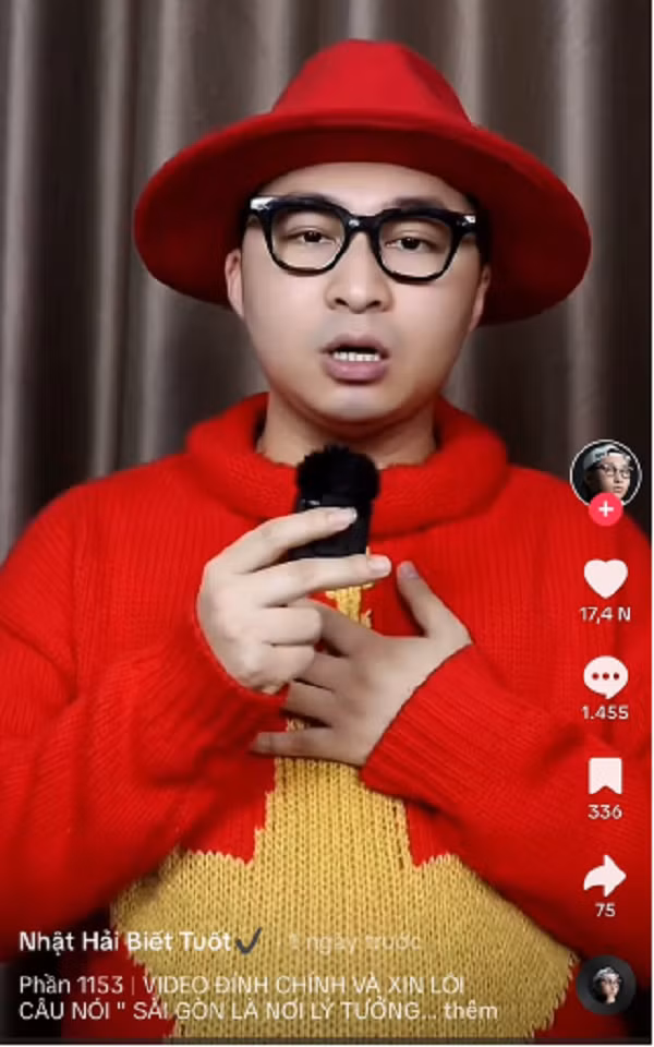 Nam TikToker xin loi voi phat ngon gay tranh cai