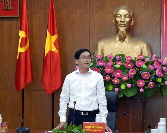  Bí thư Tỉnh ủy Bà Rịa - Vũng Tàu Phạm Viết Thanh làm Trưởng Ban chỉ đạo phòng, chống tham nhũng, tiêu cực tỉnh Bà Rịa - Vũng Tàu. Ông Phạm Viết Thanh 60 tuổi, quê Quảng Nam.