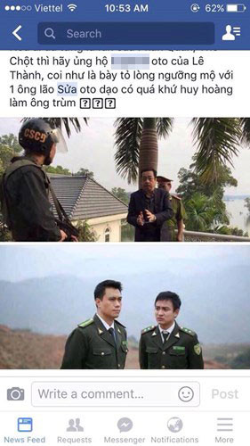 Khán giả đang hồ hởi với kết thúc phim có lợi thì khúc cuối cùng hóa ra là ông chủ tiệm ô tô đang tự biên để PR “Lê Thành thì chuyển đổi Phan Thị thành Trung tâm chăm sóc xe chuyên sửa chữa, bảo dưỡng xe ô tô. Ảnh: FB Hội Làm Cha Mẹ.