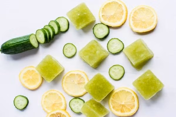 Sau khi viên đá dưa chuột tan hết, bạn chỉ cần dùng khăn thấm nhẹ cho da khô. Áp dụng cách này một tháng, bạn sẽ thấy làn da mình thay đổi rõ rệt: da mềm mịn và lỗ chân lông cũng thu nhỏ đáng kể. (Nguồn Yeutre)