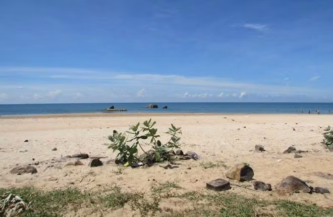 Chỉ cần dành một buổi chụp ảnh cùng đàn cừu ở Suối Nghệ, sau đó bạn hãy tiếp tục hành trình về với biển Hồ Cốc. Nơi đây vừa có những đoạn biển hoang sơ như Bãi Đá phù hợp cho dân phượt, vừa có những khu resort cao cấp. Nếu di chuyển bằng phương tiện riêng, bạn có thể thuê khách sạn ở các khu vực thị trấn Phước Bửu, xã Bông Trang, xã Bưng Riềng hay xã Bình Châu, những nơi này cách biển Hồ Cốc chỉ khoảng trên dưới 10km.