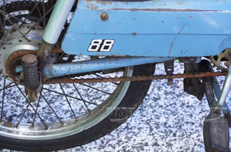 Xích và líp của dòng xe Mobylette.