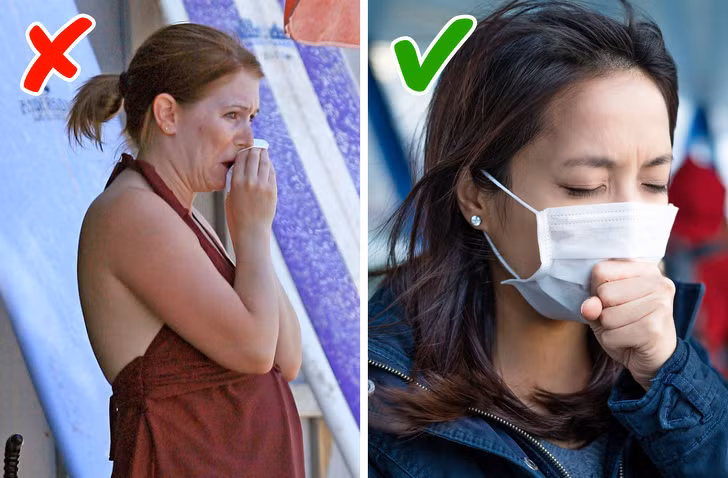 Tại Nhật, bạn không nên hỉ mũi trước mặt người khác, vì hành vi này bị coi là bất lịch sự. Nếu một người Nhật bị sổ mũi, họ cần phải đeo khẩu trang.