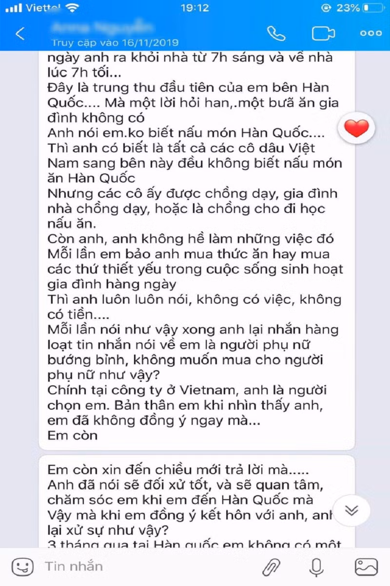 He lo tin nhan cuoi cung nghi cua co dau Viet gui chong Han truoc khi bi sat hai-Hinh-2
