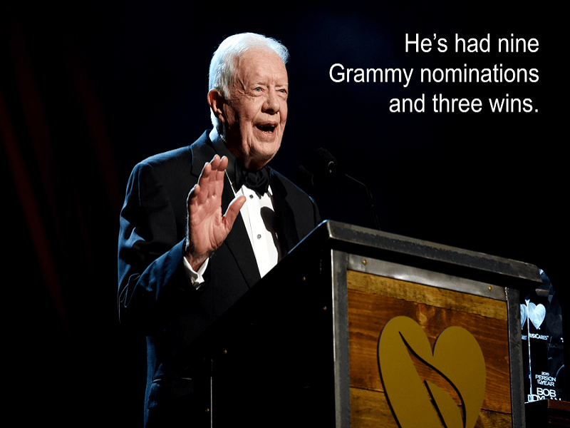 Ông Jimmy Carter từng được 9 đề cử giải Grammy và đoạt 3 giải. Ảnh: ATI.