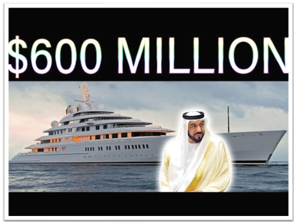 Không chỉ là một trong những chiếc du thuyền đắt nhất, Azzam còn là du thuyền có động cơ tư nhân lớn nhất thế giới. Du thuyền này thuộc sở hữu của cựu Tổng thống Abu Dhabi Sheikh Khalifa bin Zayed Al Nahyan cho đến khi ông qua đời vào tháng 5 năm 2022. Azzam được cho là có giá khoảng 600 triệu USD.