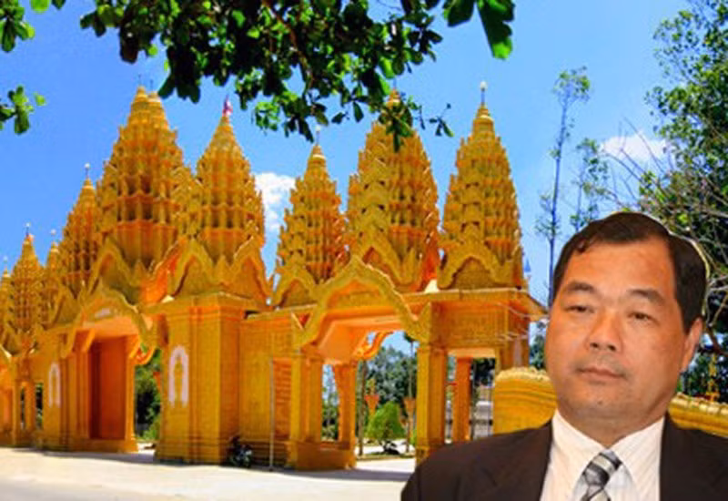 Ít ai biết, ông Trầm Bê còn chi nhiều tiền cho công tác từ thiện như xây trường học, xây chùa... nhưng khá kín tiếng với báo chí. Ảnh: Internet