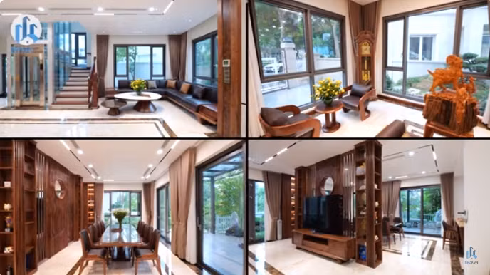 Đặc biệt, căn nhà có tới 4 mặt thoáng. Nhờ vậy, ở bất cứ góc nào nào trong nhà, gia chủ cũng có thể nhìn ra không gian tuyệt đẹp bên ngoài.