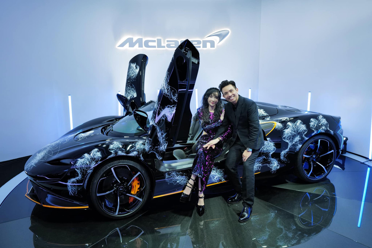 Siêu xe của đại gia Minh Nhựa thuộc diện độc bản, phát triển bởi phân nhánh cá nhân hóa McLaren Special Operation (MSO) cùng họa sĩ Pháp gốc Việt - Hom Nguyen. Ảnh: FBNV
