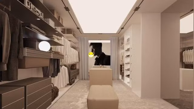 Phòng thay đồ rộng rãi. Ảnh: FBNV