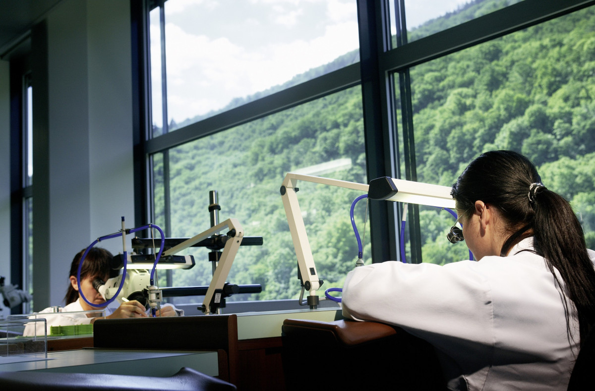 Tất cả đồng hồ vỏ Rolex Oyster đều được kiểm tra kỹ lưỡng về khả năng chống nước trong bình áp suất không khí. Đồng hồ được đặt trong một buồng nhỏ chứa đầy không khí và nếu áp suất thay đổi, điều đó có nghĩa là không khí đã rò rỉ vào vỏ. Ảnh: Professional Watches